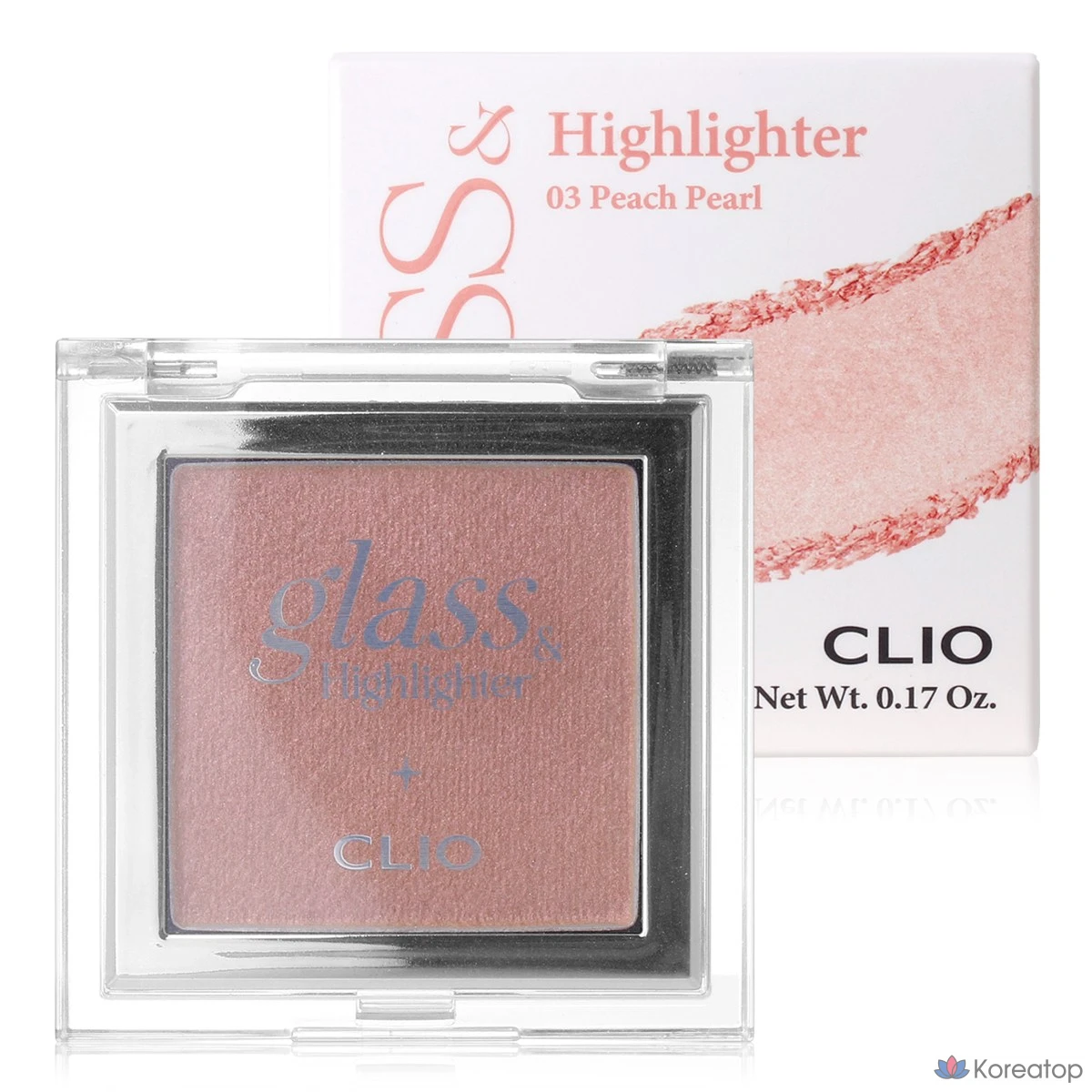Clio Glass & Highlighter 5 г (Nyangsaengyeokjeon Kosho), 03 Peach Pearl, 1 шт.