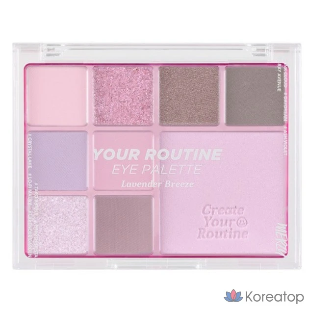 Палетка теней для век MERZY Your Routine Eye Palette, № 02 Lavender Breeze, 1 шт.