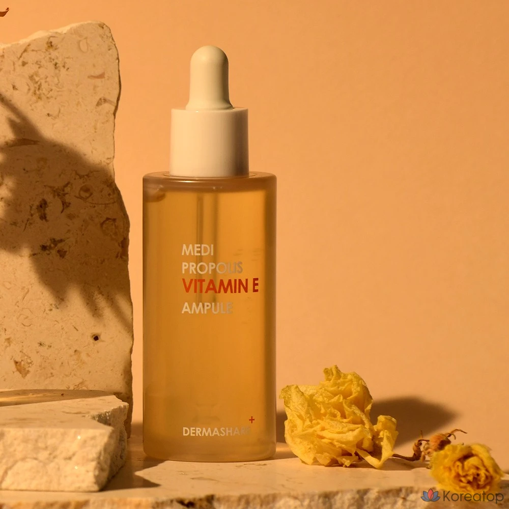 Сыворотка Dermashare Medi Propolis 74% Vitamin E Serum Cica Hyaluronic Acid Collagen Peptide для отбеливания кожи, борьбы с морщинами и укрепления кожного барьера, высокоувлажняющая, ампула 50 мл, 1 шт., фото 5