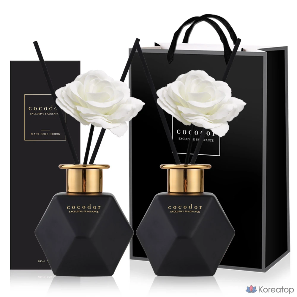Диффузор для дома Cocodor Black Gold Edition, аромат Flower Shop, 400 мл, 2 шт.