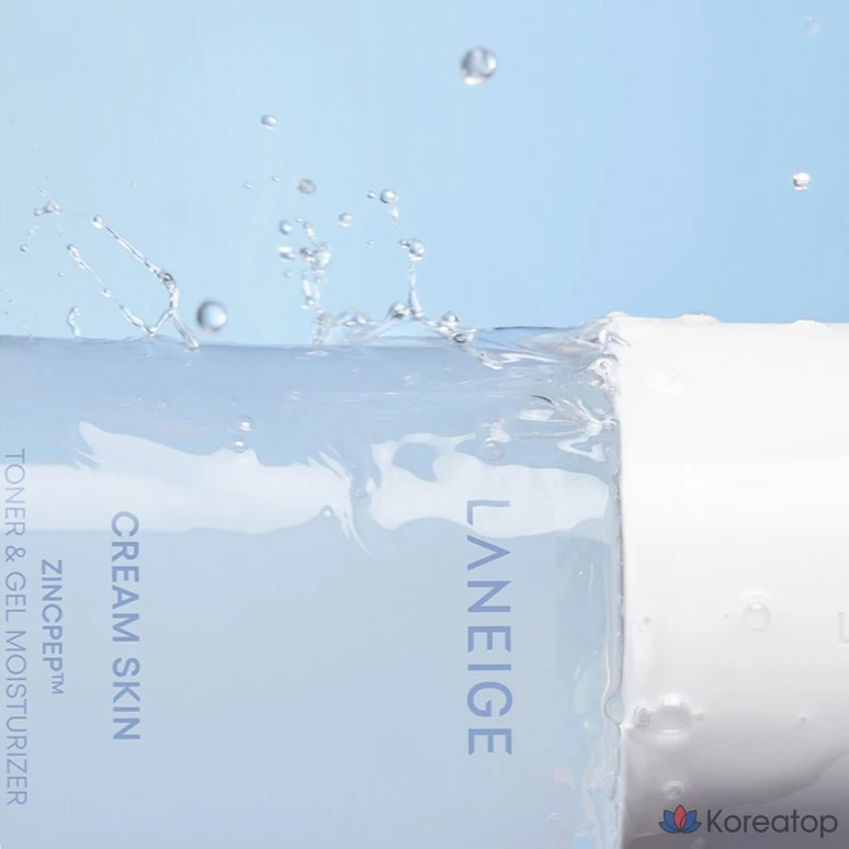 Увлажняющий тоник и гель Laneige Cream Skin Zinc Pep, 1 шт., 170 мл