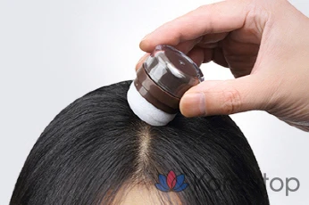 Подушечка для волос Elastine Salon de Color Pang Pang, темно-коричневая, 1 шт.