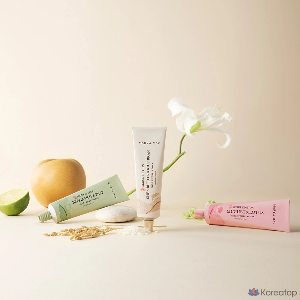 Крем для рук Marienmay с маслом ши и рисовыми отрубями, 1 шт., 50 мл