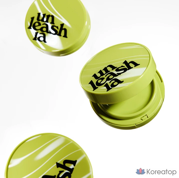 Тональный крем-кушон Unleashia Satin Wear Healthy Green, 15 г, цвет бисквитный, 23W, 1 шт., фото 4