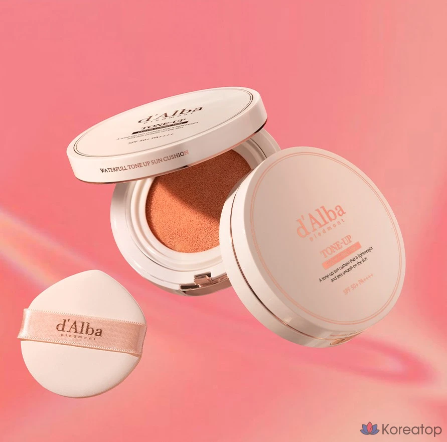 Солнцезащитный кушон D'alba Waterfull Tone-Up SPF50+ PA++++, 15 г, 1 шт.