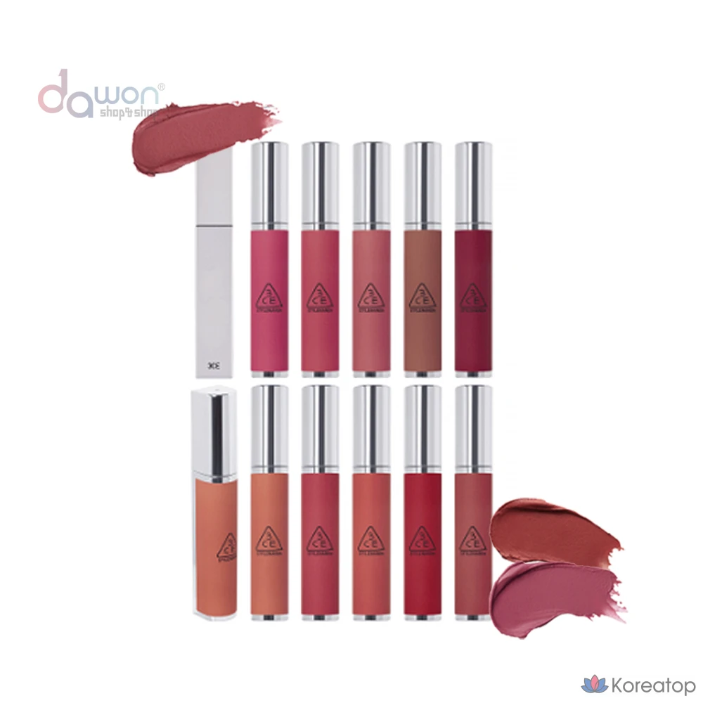 Матовая глина для губ MATTE HAZY LIP CLAY 3CE, цвет #WHIP RED, 4 г, 1 шт.