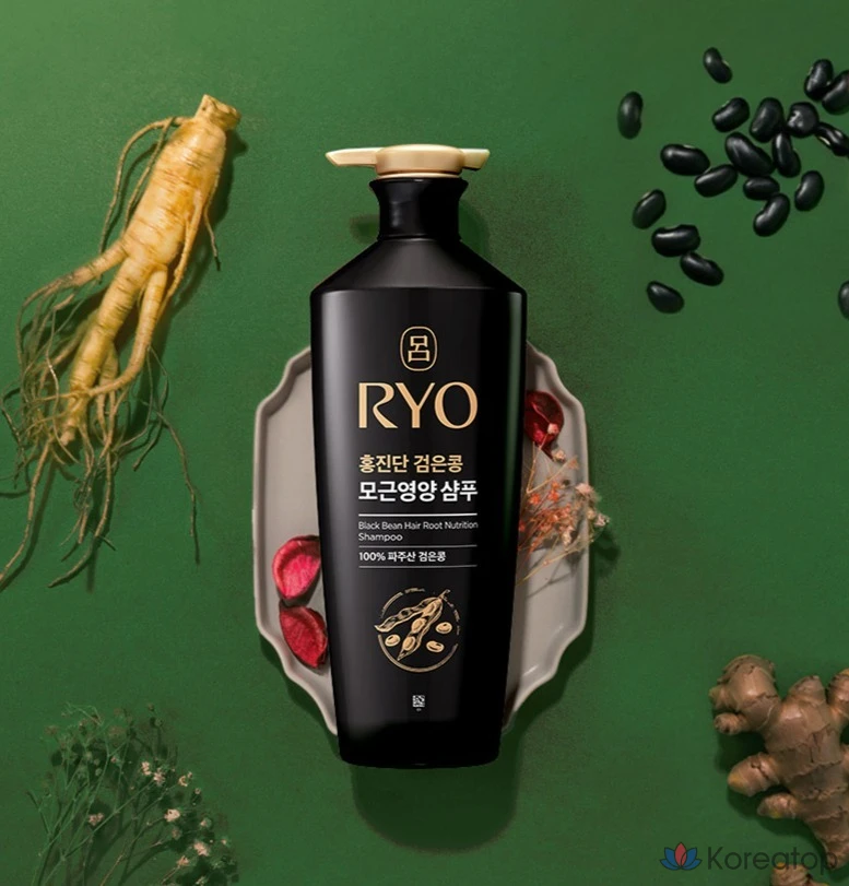 Питательный шампунь Ryo Hongjindan с экстрактом корня черной фасоли, 820 мл, 1 шт.