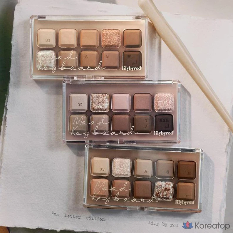 Палетка теней для век Lilybyred Mood Keyboard Eye Palette, 10,5 г, № 01 Dear My Cinnamon, 1 шт., фото 6