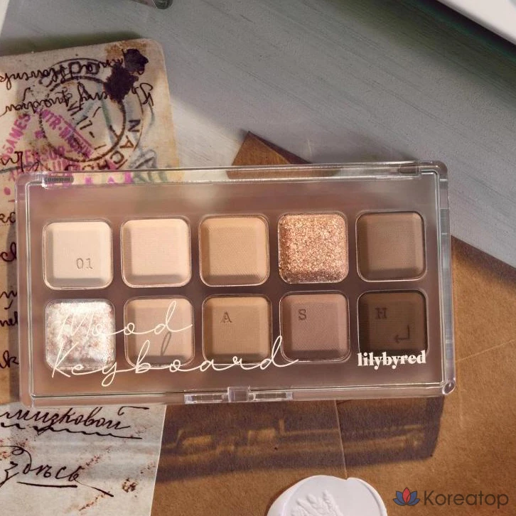 Палетка теней для век Lilybyred Mood Keyboard Eye Palette, 10,5 г, № 01 Dear My Cinnamon, 1 шт., фото 7