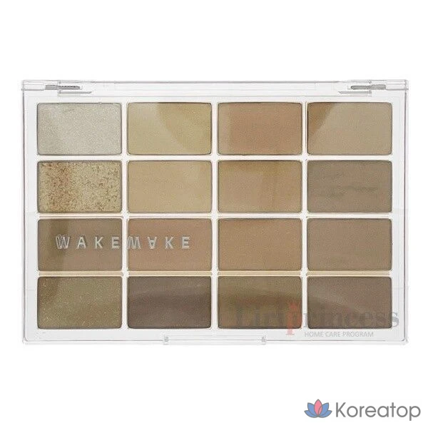 Палетка теней для век WAKEMAKE New Soft Blurring Eye Palette 14 г 507176, 1 шт.