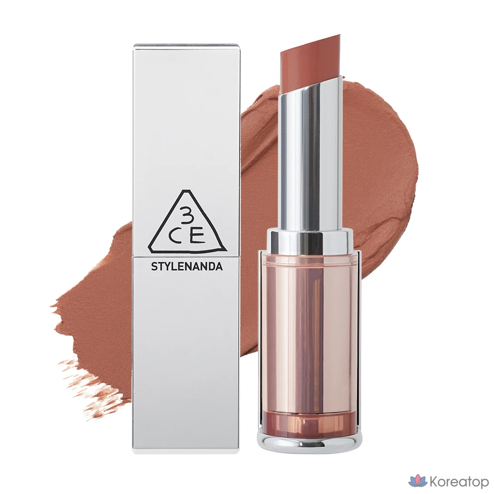 Матовая помада 3CE Blur, 1 шт., оттенок «Арахисовый бежевый».