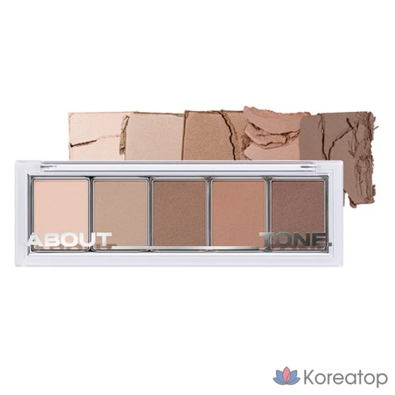 Палетка теней ABOUT TONE Return to Basic Shadow Palette в оттенке Serene 4, 1 шт.