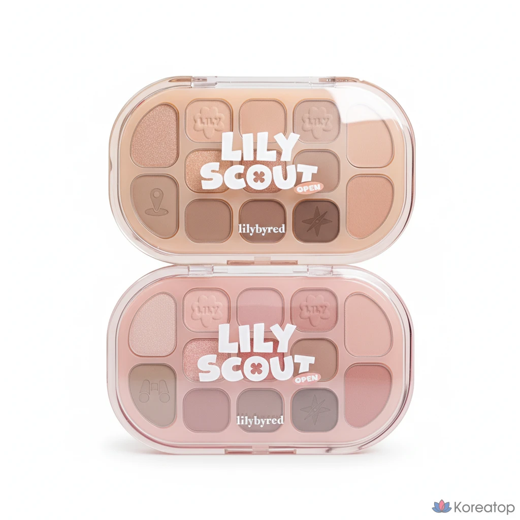 Палетка теней Lilybyred Dewy Fit, 3 оттенка овсянки, 1 шт.