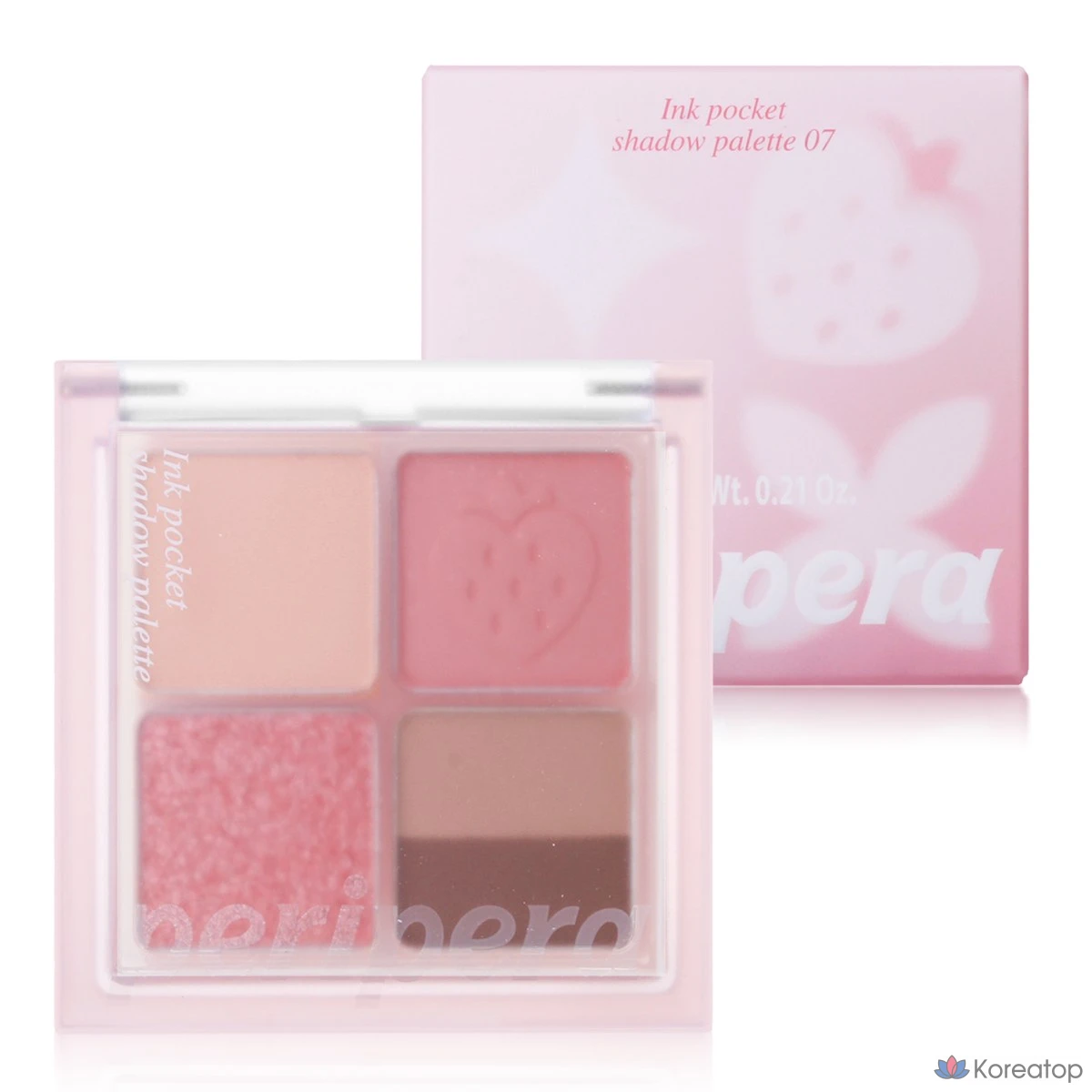 Peripera Ink Pocket Shadow Palette, 07 Sun-drenched Spring Strawberry, 1 шт.