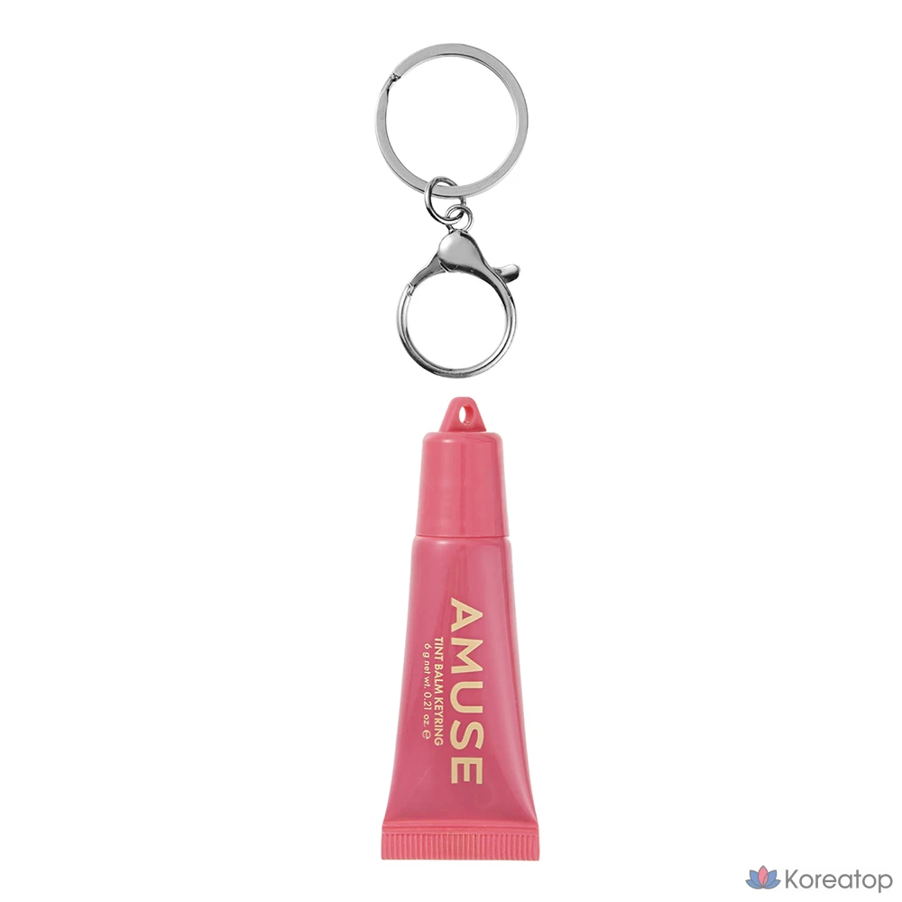 Бальзам для губ AMUSE Tint Keyring Lip Balm, 05 Rose Me, 6 г, 1 шт.
