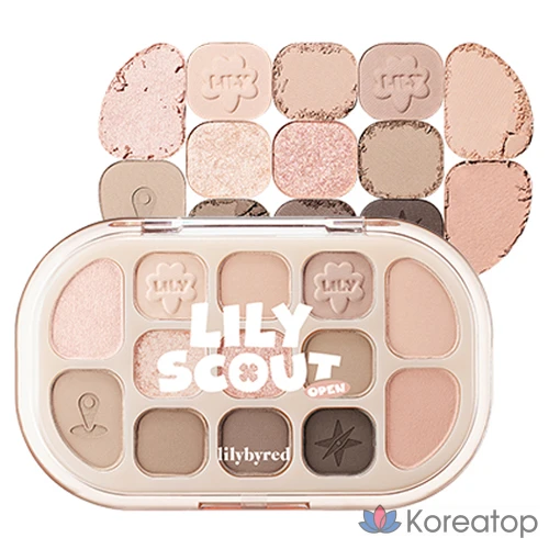 Палетка теней Lilybyred Dewy Fit, оттенок 05 «Миндальное молоко», 1 шт.