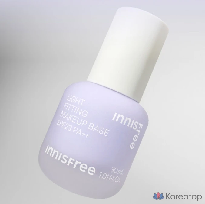 База под макияж Innisfree Light Fitting, 30 мл, фиолетовый, 1 шт., фото 2