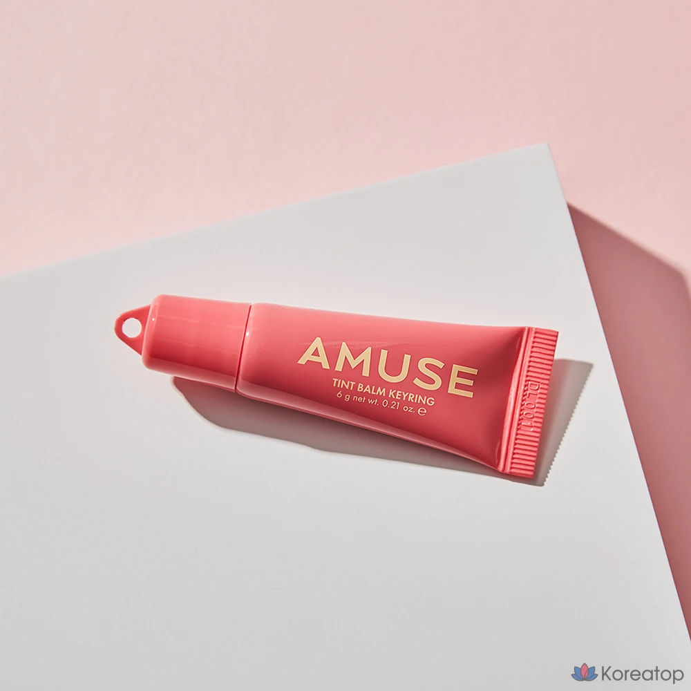 Бальзам для губ AMUSE Tint Keyring Lip Balm, 05 Rose Me, 6 г, 1 шт., фото 2