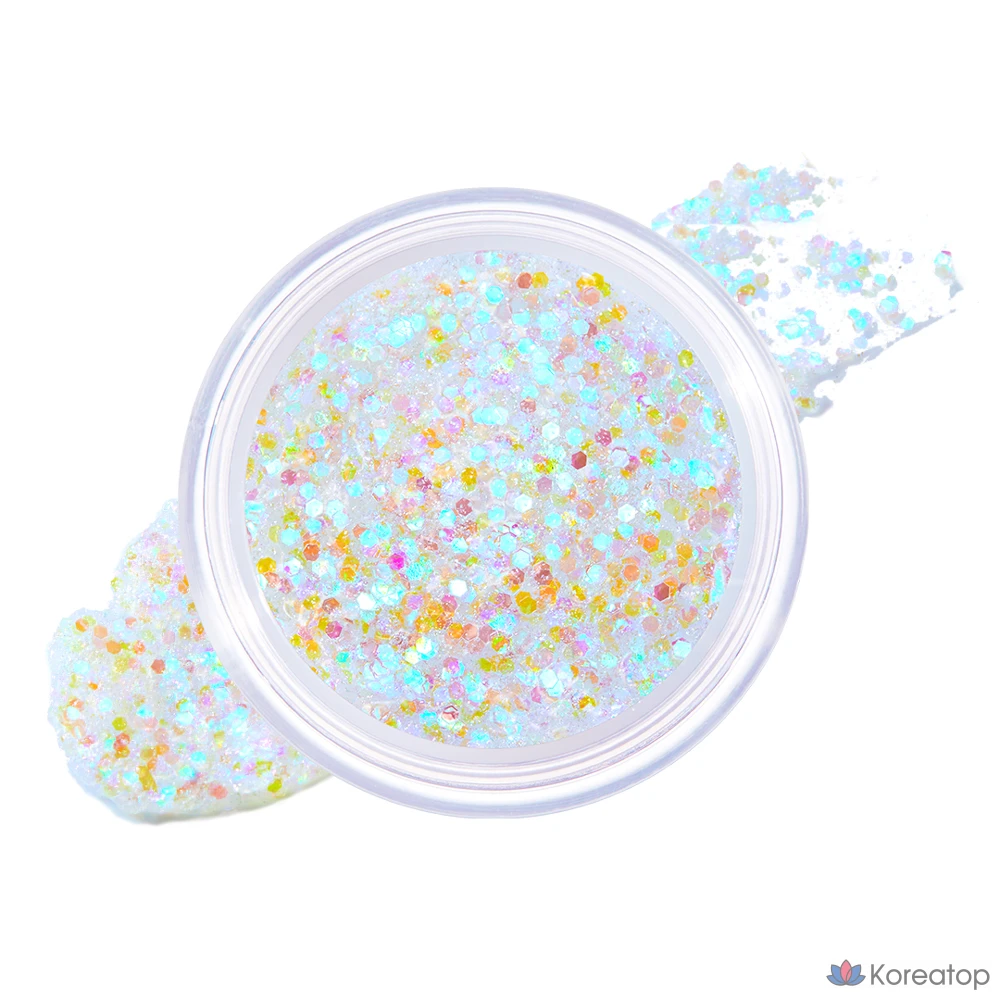 Гель для бровей Unleashia Get Loose Glitter Gel, оттенок N1 Aurora Catcher, 7 г, 1 шт.