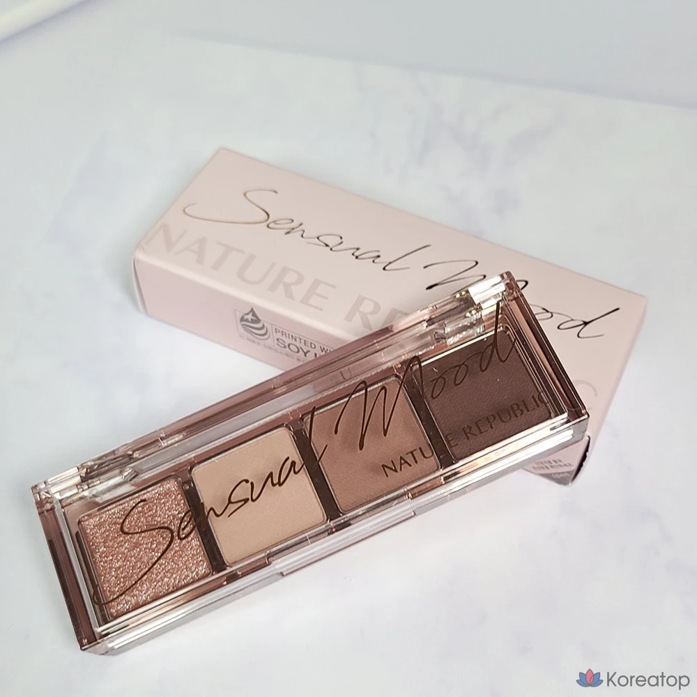 Палитра из 4 цветов Nature Republic, №7 Бордовый, 1 упаковка.