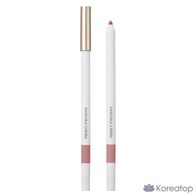 Карандаш для губ Heartpercent Vegan Beauty Dot On Mood Lip Pencil Slim, оттенок 06 Rose Beige, 0.4 г, 1 шт.
