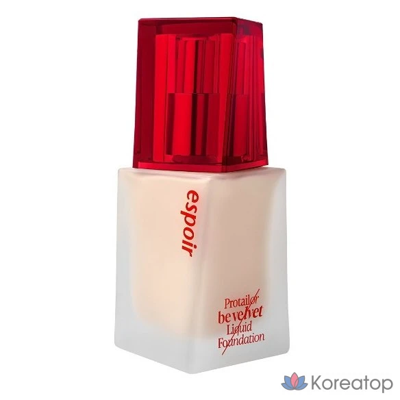 Тональный крем Espoir Pro Tailor Foundation Be Velvet SPF22 PA++ 30 г, 1 шт., № 21, цвет слоновой кости.