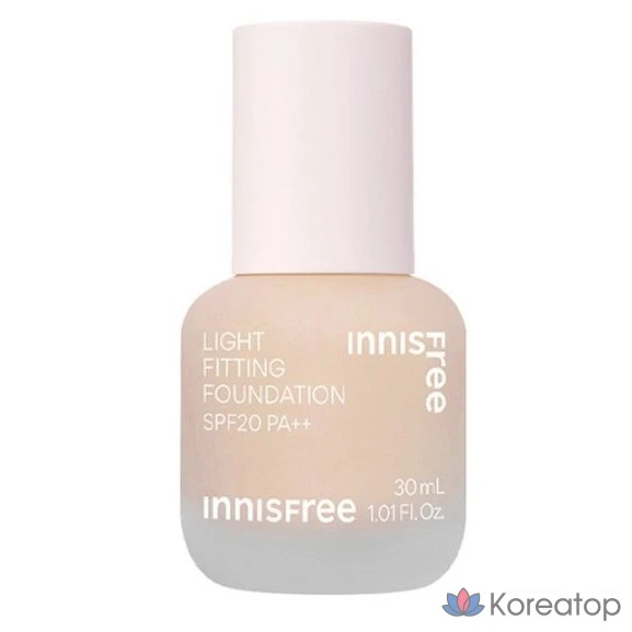 Тональный крем Innisfree Light Fitting Foundation, 30 мл, 1 шт., цвет ваниль.