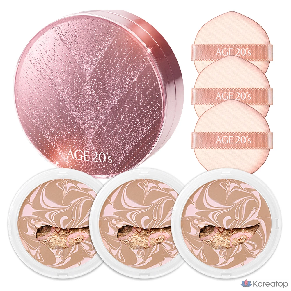 Эссенция Essence Cover Pact Case (издание Twinkle Edition) для лицевой стороны, 20 лет, + сменный блок 12,5 г x 3 шт., розовый, средне-бежевый (№ 23), 1 шт.