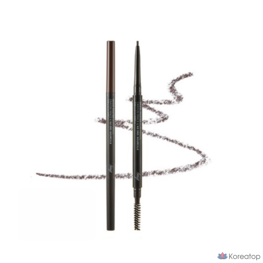 Карандаш для бровей The Face Shop FMGT Brow Master Slim, цвет 02 коричневый, 1 шт.