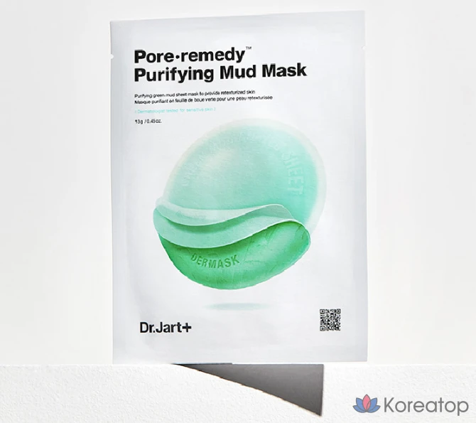 Очищающая грязевая маска для пор Dr. Jart+ Pore Remedy, 1 упаковка, 25 штук, фото 2
