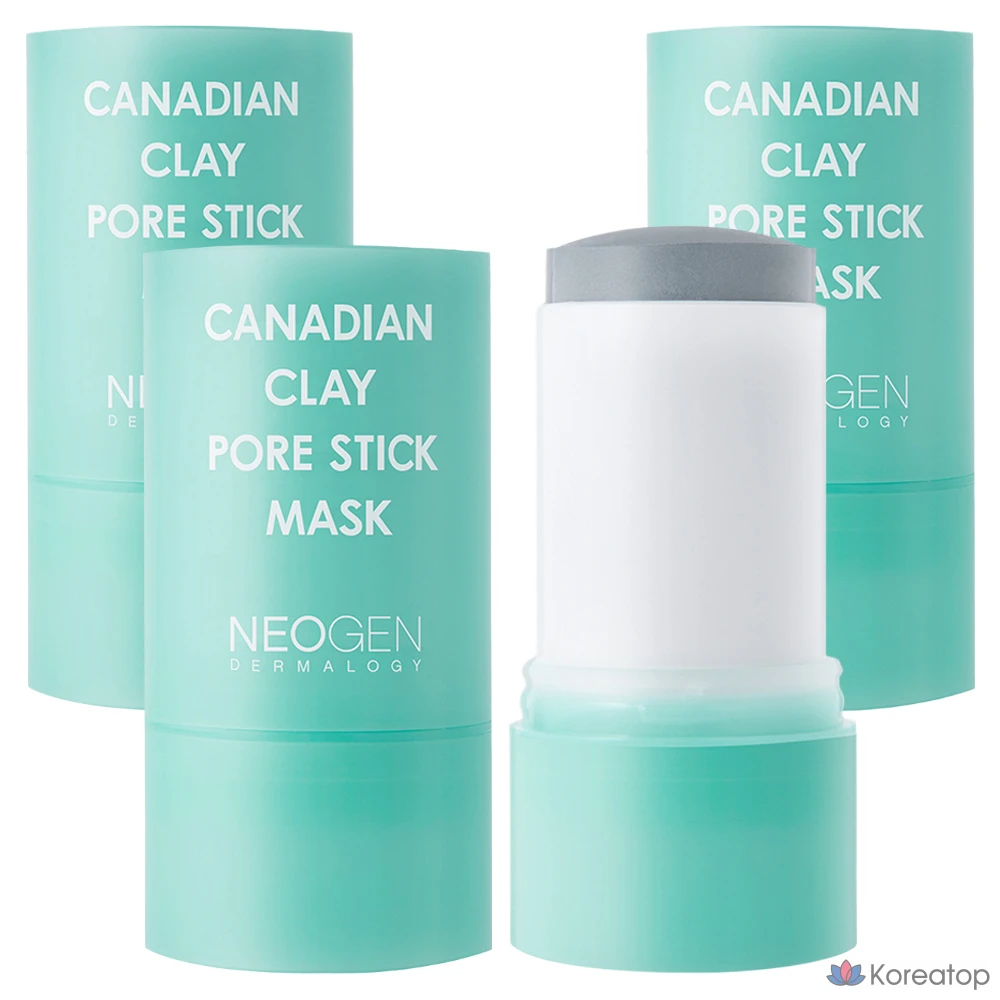 Маска-стик для сужения пор Neogen из канадской глины, 28 г, 1 упаковка, 3 упаковки