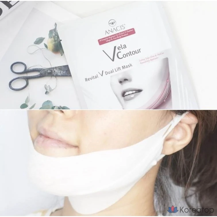 Набор Bella Contour Dual Neck Wrinkle Double Chin Lifting Pack, 10 листов (+1 пластырь от морщин, 1 крем для повышения эластичности 7 г), 2 комплекта, 5 штук.