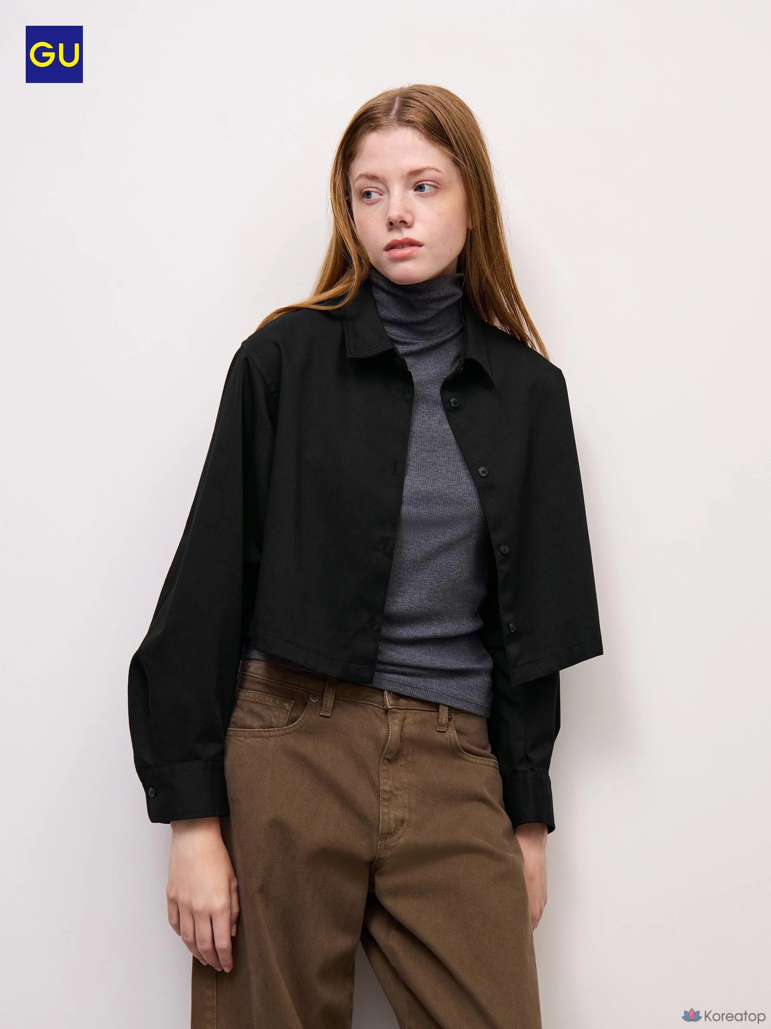 Рубашка Uniqlo Cropped