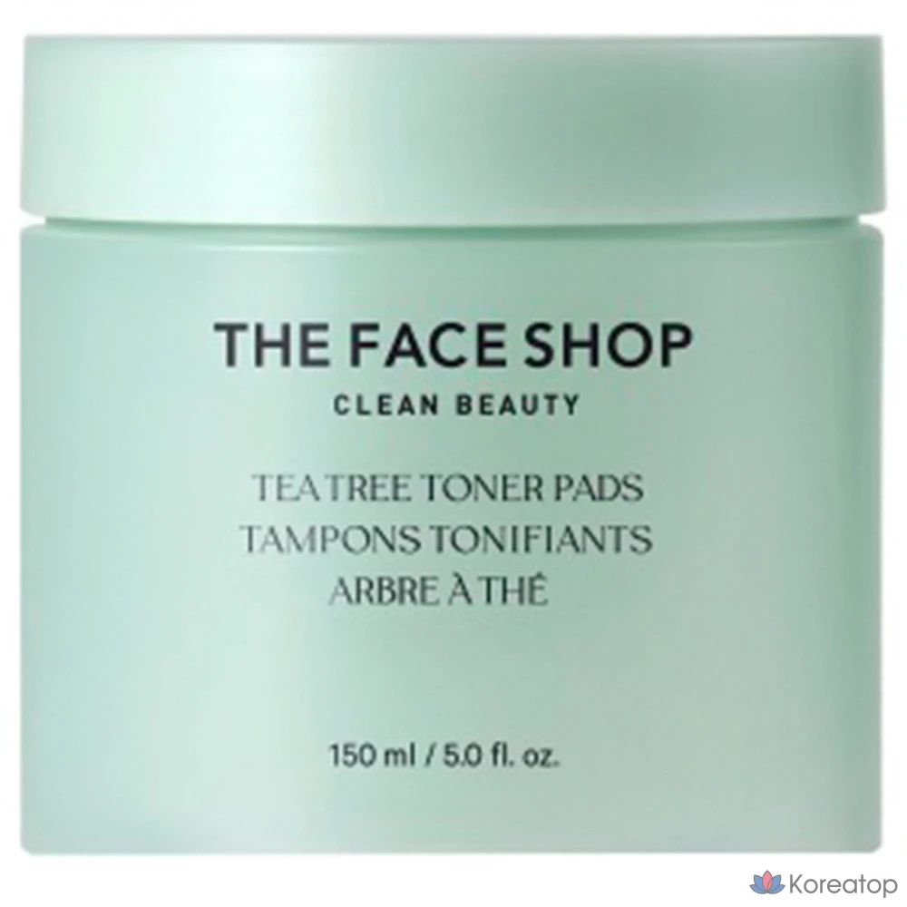 Тоник-подушечки с маслом чайного дерева от The Face Shop, 1 шт., 150 мл.