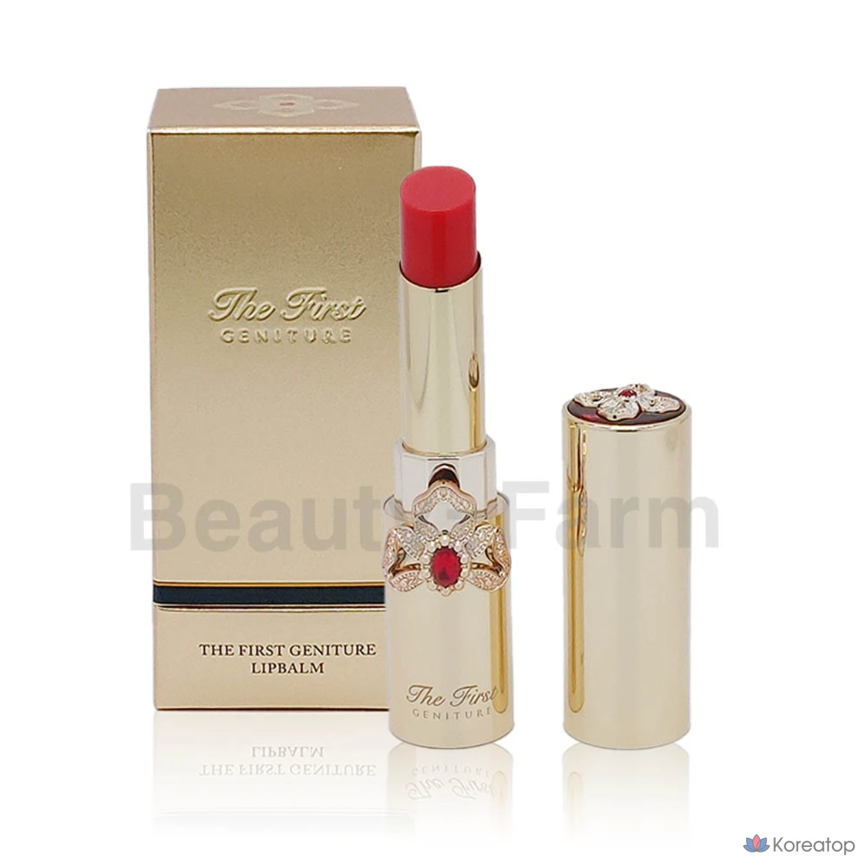 Бальзам для губ Ohui The First Genature 3,2 г - Высокоувлажняющий тающий бальзам для губ акварельных цветов, красный, 1 шт.