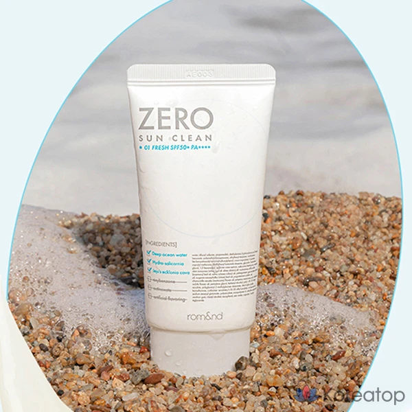 Rom&nd Zero Sun Clean 01 Fresh SPF50+ PA++++, 50 мл, 1 шт.