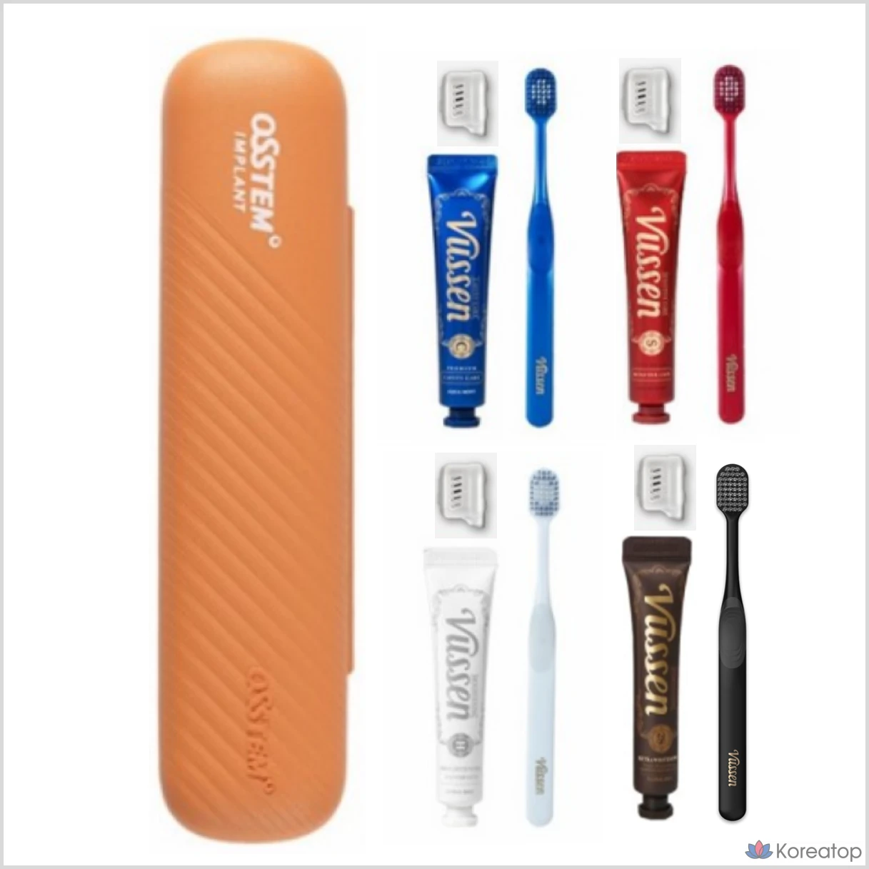 Зубная паста Vussen 28 Whitening Toothpaste Travel Kit (Toothpaste + Double Wide Toothbrush + Case), 50 г, 1 шт.