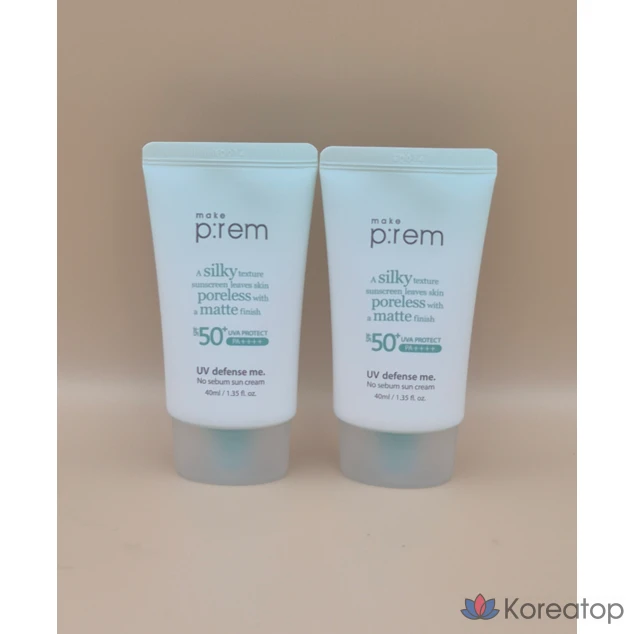 Солнцезащитный крем MAKE P:REM UV Defense Me No Sebum SPF50+ PA++++, 80 мл, 1 шт.