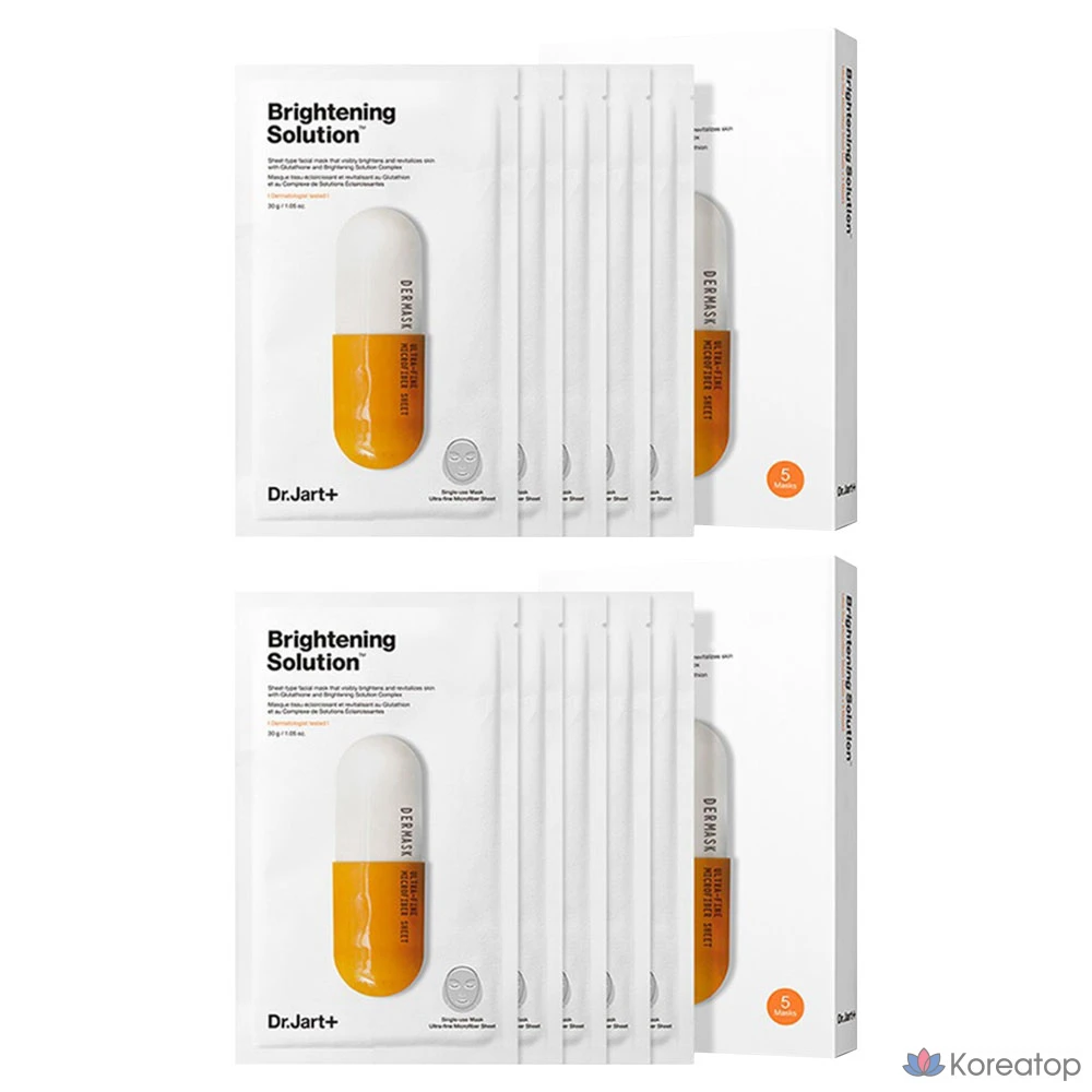 Осветляющий раствор Dr. Jart+ Dermask Microjet, 30 г, 1 упаковка, 10 штук.