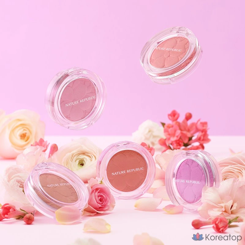 Запеченные румяна Nature Republic, 5 цветов, 1 шт., 03 Dahlia Cookie NE0386, фото 4