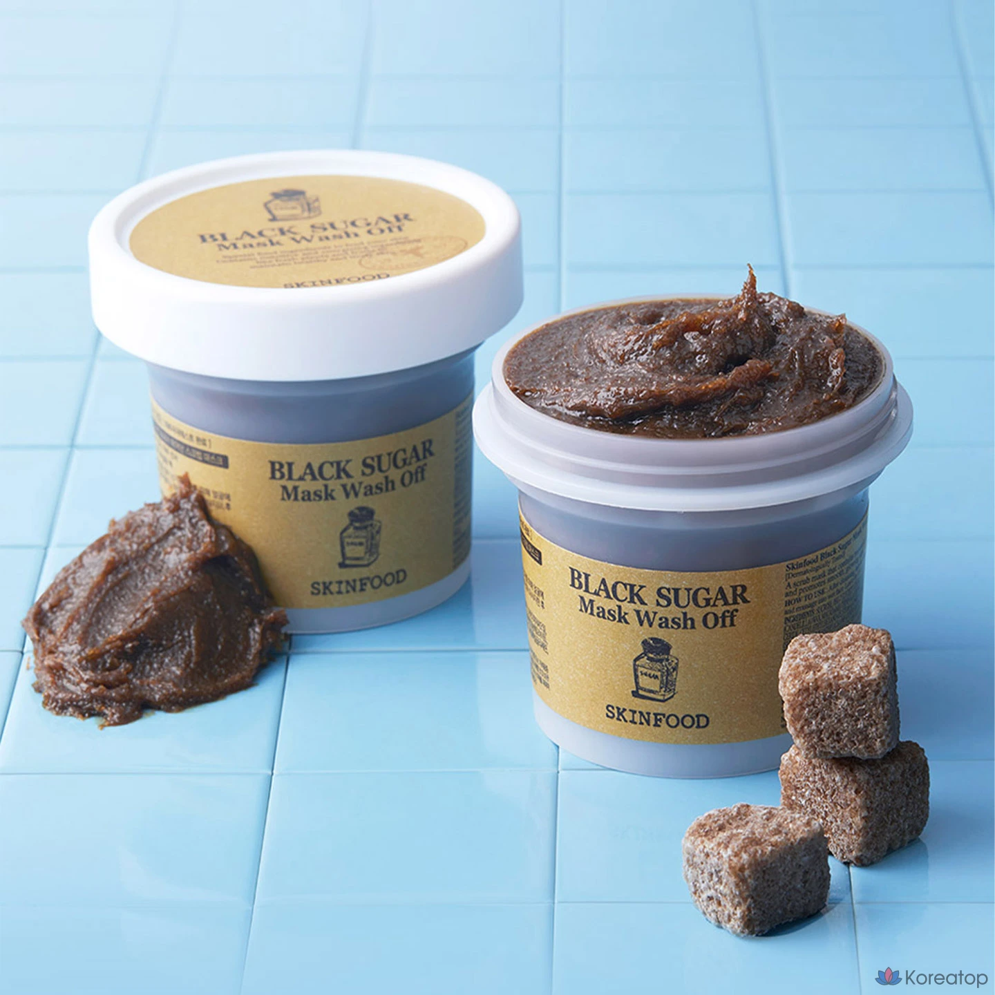 Пилинг-маска Skinfood Black Sugar Mask Wash Off, 5 шт., фото 7