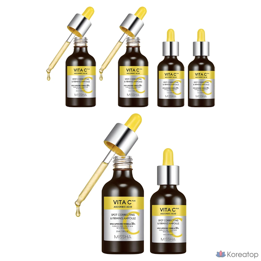 Missha Vita C Plus Blemish C Elasticity Ampoule 20ml + 15ml, 3 набора