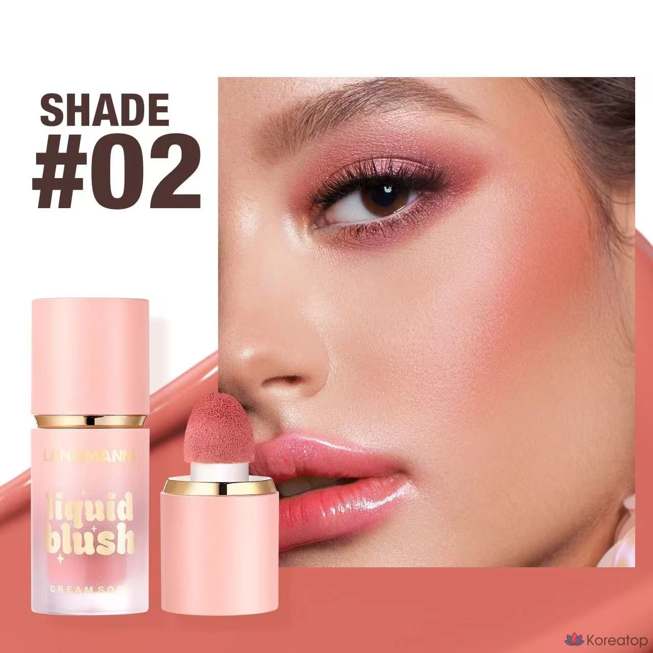 Увлажняющие и придающие жизненную силу жидкие румяна Jungsaemmool Phyton, 1 шт., 02, фото 4