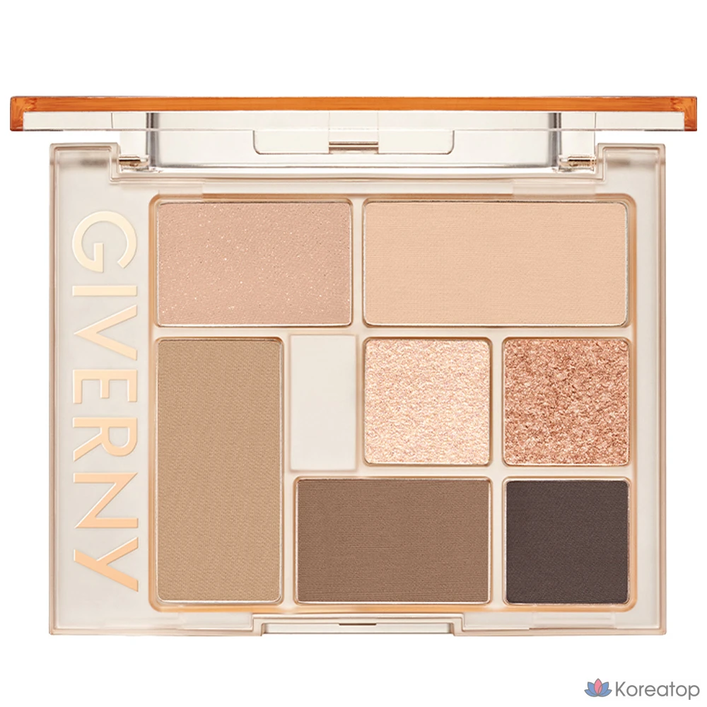 Тени для век Giverny Nuance G Eye Palette, оттенок 1 Sandy Lyon, 8.2 г, 1 шт.