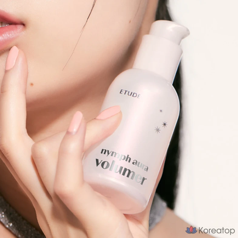 База под макияж Etude House Nymph Glow Volume Makeup Base 24 г, прозрачная, с эффектом водного сияния, 1 шт., фото 6