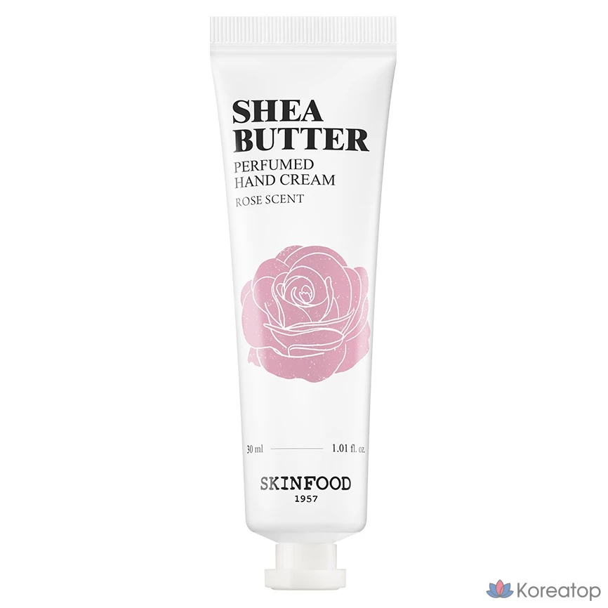 Парфюмированный крем для рук Skinfood с маслом ши и ароматом розы, 30 мл, 1 шт.