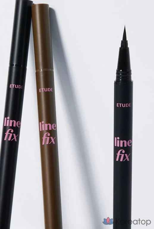Подводка для глаз Etude House Line Fix Brush Liner, 0,5 г, коричневый, 1 шт., фото 6