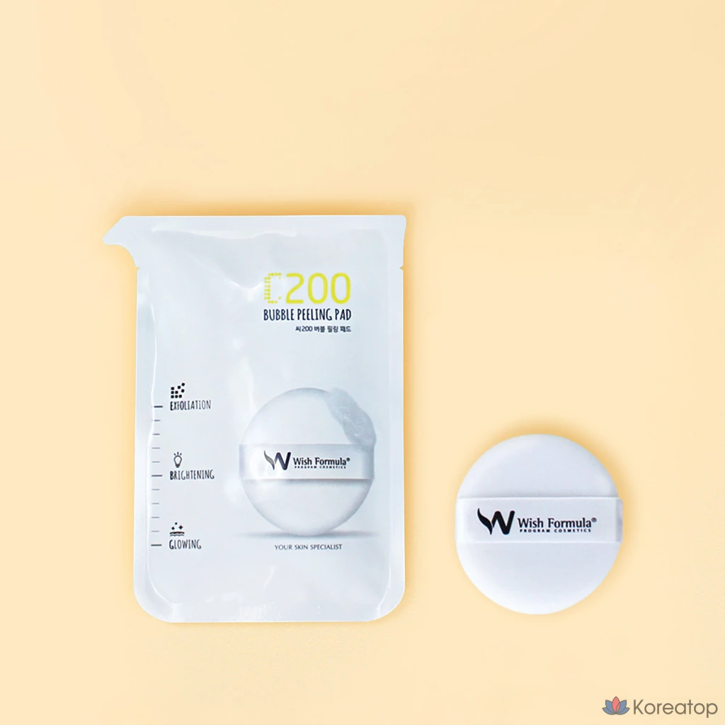 Отшелушивающие подушечки Wish Formula C200 Bubble Peeling Pad, 4 шт., 1 шт., фото 7