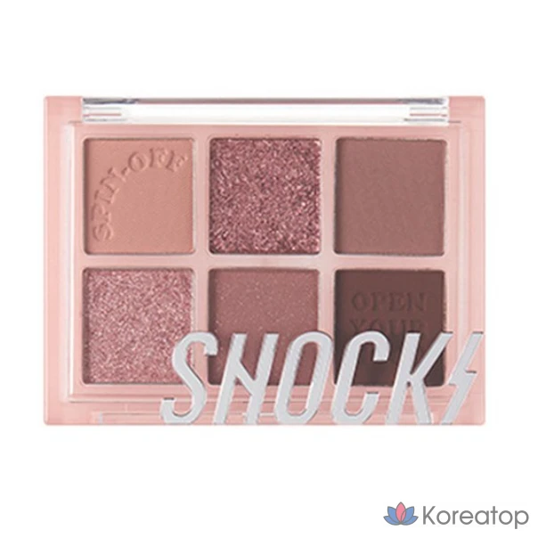 Палетка теней для век Tony Moly The Shocking Spin-Off, 02 Loverose (6 цветов), 1 шт.