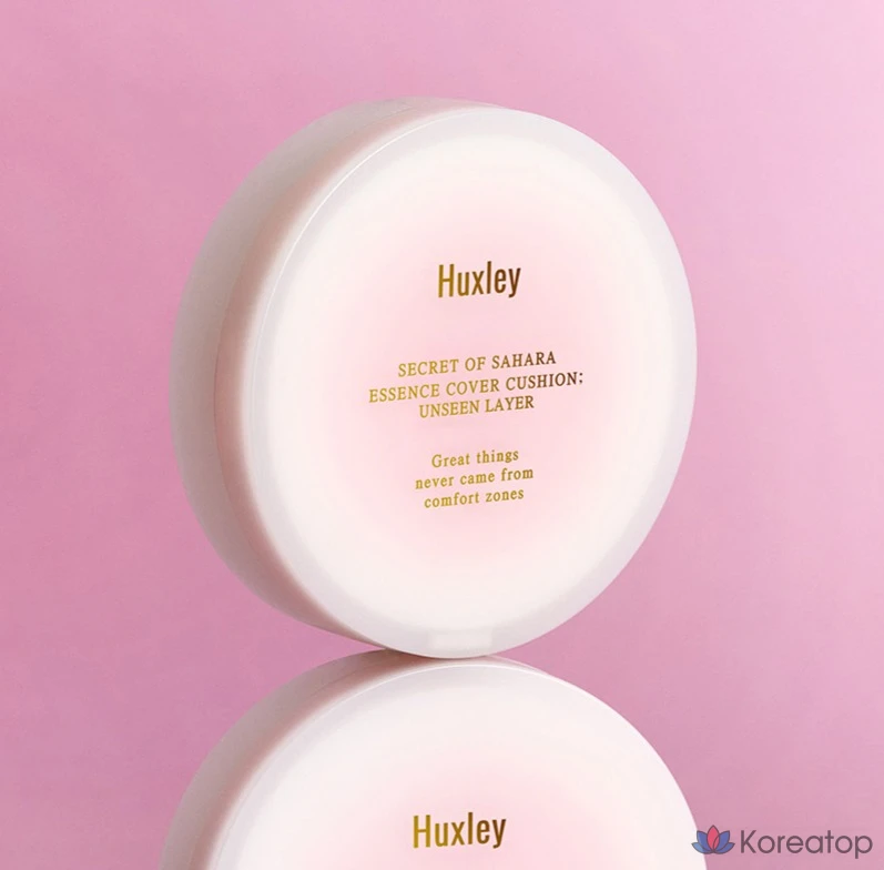 Тональный крем-кушон Huxley Essence Cover Unseen Layer Cushion, 12 г, оттенок 01 Desert Peach, 1 шт., фото 3
